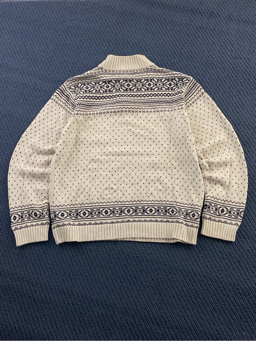 Vintage Chaps by Ralphen Quarter-Zip Sweater - Picture 3 of 8